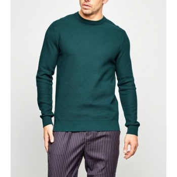 Teal Honeycomb Knit Jumper