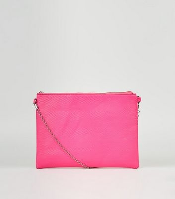 Bright Pink Neon Cross Body Bag