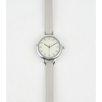 Grey Iridescent Glitter Analogue Watch