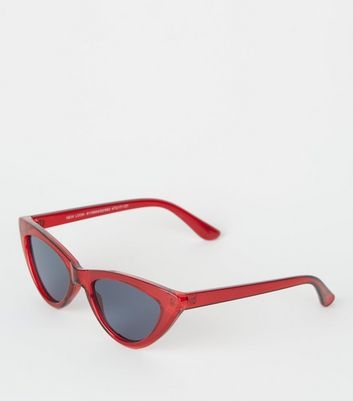 Girls Red Cat Eye Sunglasses