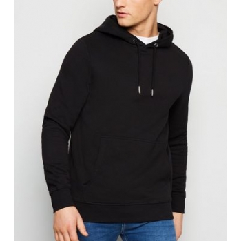 Black Pocket Front Hoodie