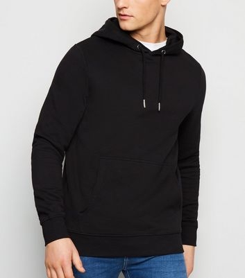 Black Pocket Front Hoodie