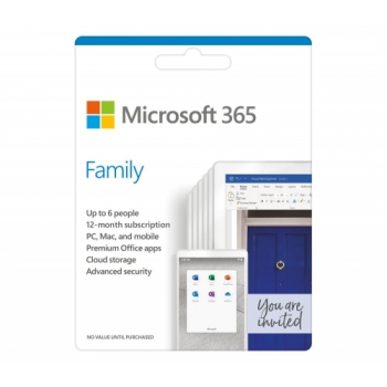 MICROSOFT 365 Family - 1 year for 6 users