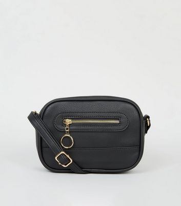 Black Ring Zip Pocket Utility Camera Bag