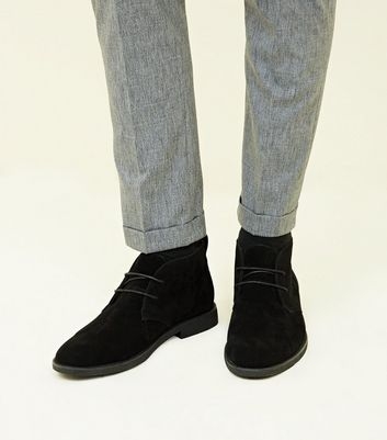 Black Suedette Desert Boots