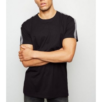 Black Chevron Tape Sleeve T-Shirt