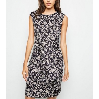 Mela Blue Floral Tie Front Mini Dress