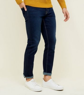 Bright Blue Crop Slim Jeans