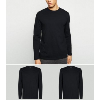 2 Pack Black Long Sleeve T-Shirts