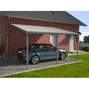 Palram-Canopia 3X10.35m FERIA Veranda PATIO COVER (GREY) - CLEAR