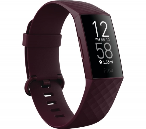 FITBIT Charge 4 Fitness Tracker - Rosewood, Universal