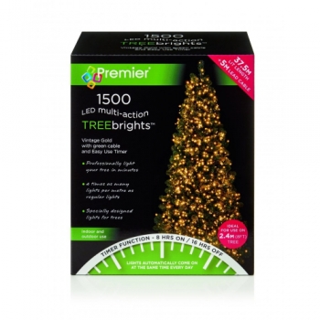 Premier 1500 Multi Action LED Treebrights With Timer (Vintage Gold)