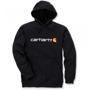 Carhartt Mens Stretchable Signature Logo Hooded Sweatshirt Top L - Chest 42-44' (107-112cm)