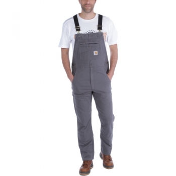 Carhartt Mens Rugged Cotton Spandex Flex Rigby Bib Overalls Waist 30' (76cm), Inside Leg 30' (76cm)