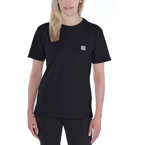 Carhartt Womens Pocket Workwear Ribknit Short Sleeve T-Shirt L - Bust 38.5-40' (98-102cm)