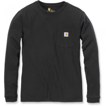 Carhartt Womens Pocket Workwear Rib Knit Long Sleeve T Shirt XL - Bust 41.5-43.5' (105-110cm)