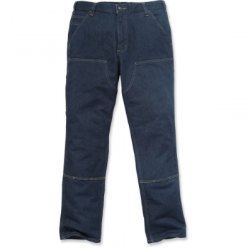 Carhartt Mens Double Front Relaxed Fit Denim Dungaree Jeans Waist 32' (81cm), Inside Leg 30' (76cm)