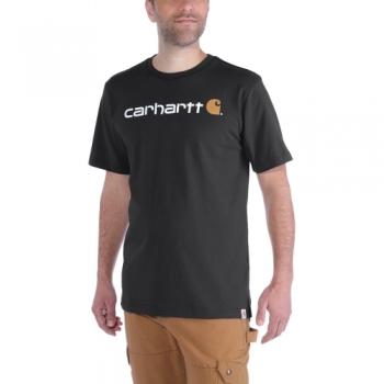 Carhartt Mens Core Logo Graphic Cotton Short Sleeve T-Shirt L - Chest 42-44' (107-112cm)