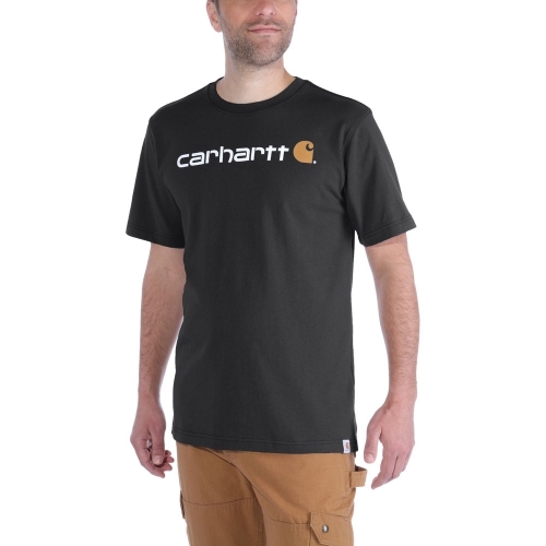 Carhartt Mens Core Logo Graphic Cotton Short Sleeve T-Shirt L - Chest 42-44' (107-112cm)