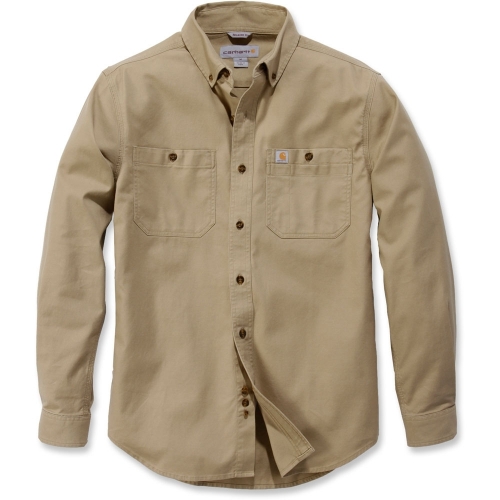 Carhartt Mens Rugged Flex Rigby Solid Long Sleeve Work Shirt XL - Chest 46-48' (117-122cm)