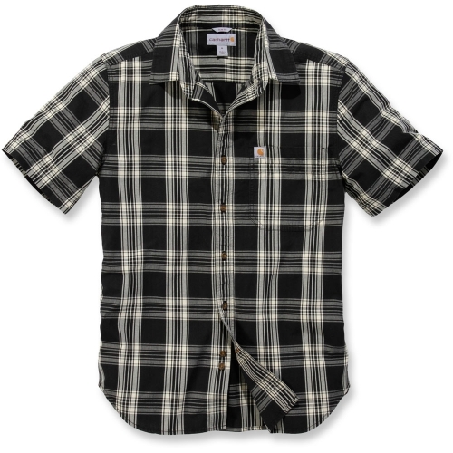 Carhartt Mens Short Sleeve Essential Open Collar Plaid Shirt M - Chest 38-40' (97-102cm)