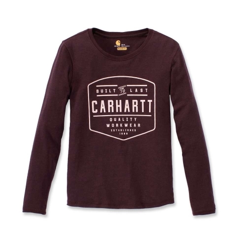 Carhartt Womens Graphic Long Sleeve Cotton T Shirt Tee XS - Bust 33' (84cm)