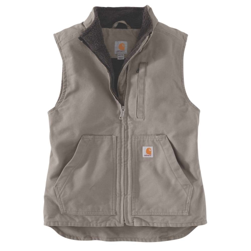 Carhartt Womens Sherpa Lined Mock Neck Soft Duck Vest M - Bust 36-38' (91.5-96.5cm)