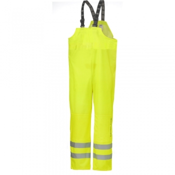 Helly Hansen Mens Narvik Bib Hi Vis Waterproof Trousers/Dungarees  3XL - Waist 47', Inside Leg 34.5'