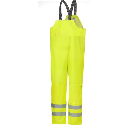 Helly Hansen Mens Narvik Bib Hi Vis Waterproof Trousers/Dungarees  3XL - Waist 47', Inside Leg 34.5'