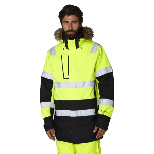 Helly Hansen Mens Alna Winter Hi Vis Parka Workwear Jacket M - Chest 39.5' (100cm)