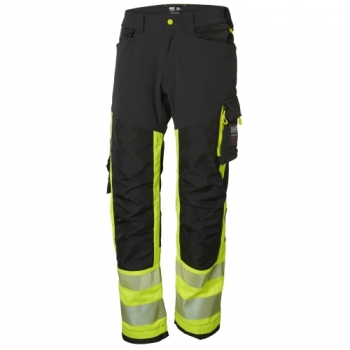 Helly Hansen Mens Icu Polyester Hi Vis Durable Work Trousers C44 - Waist 30', Inside Leg 31'