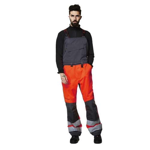 Helly Hansen Mens Alna Hi Visibility Workwear Coverall Dungarees Bib D100 - Waist 37', Inside Leg 30.5'