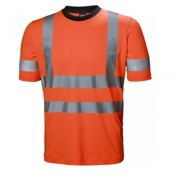 Helly Hansen Mens Addvis Polyester Hi Vis Workwear T Shirt XL - Chest 45.5' (116cm)