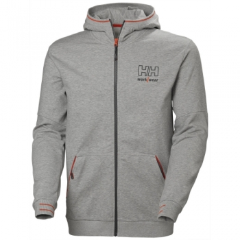 Helly Hansen Mens Kensington Cotton Full Zip Workwear Hoodie M - Chest 39.5' (100cm)