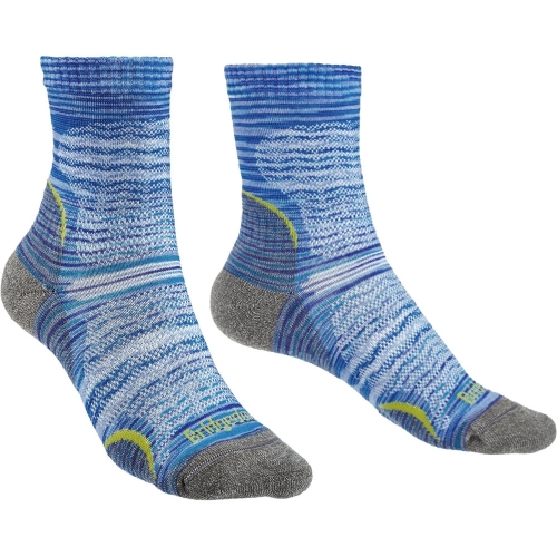 Bridgedale Womens Hike Ultra Light Merino Wool Pattern Socks Large - UK 7-8.5 (EU 41-43, US 8.5-10)