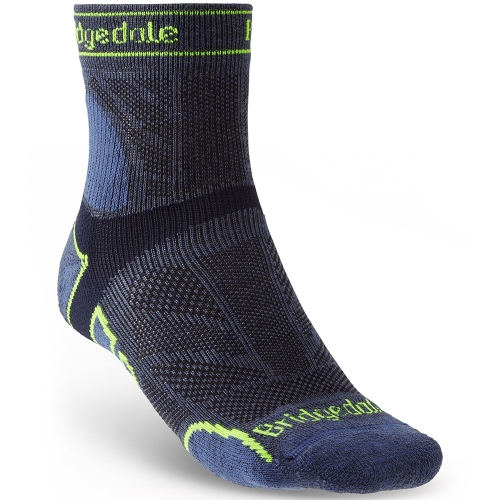 Bridgedale Mens Trail Run Light T2 Merino Sport Socks Large - UK 9-11.5 (EU 44-47)