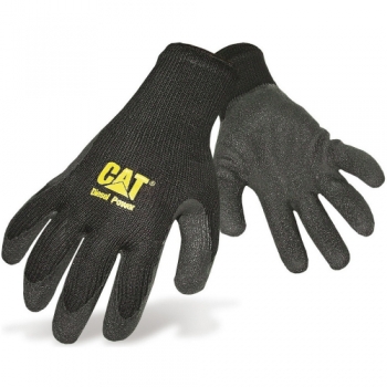 CAT Workwear Mens Workwear Knit Wrist Latex Palm Gloves Large