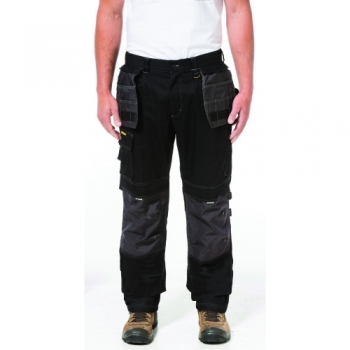 CAT Workwear Mens H2O Defender Reflective Durable Work Trousers Pants 32L - Waist 32', Inside Leg 34'