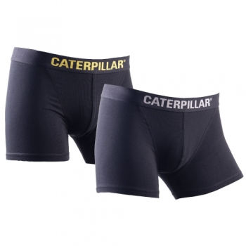 Caterpillar Mens 2 Pack Branded Elasticated Snug Boxer Shorts L - Waist 35-37' (89-94cm)