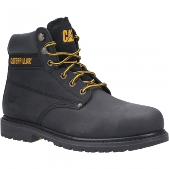 Caterpillar Mens Powerplant GYW Lace Up Leather Safety Boots UK Size 10 (EU 44)