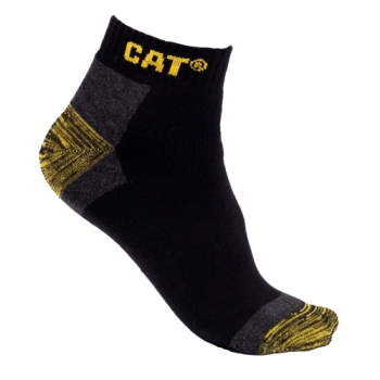 CAT Workwear Mens Premium 3 Pack Pair Trainer Work Socks UK Size 12-14