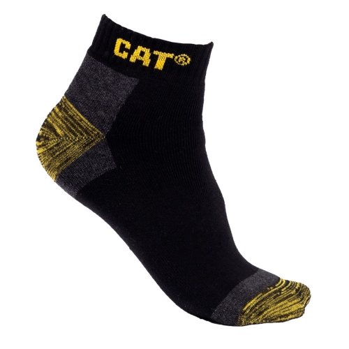 CAT Workwear Mens Premium 3 Pack Pair Trainer Work Socks UK Size 9-11