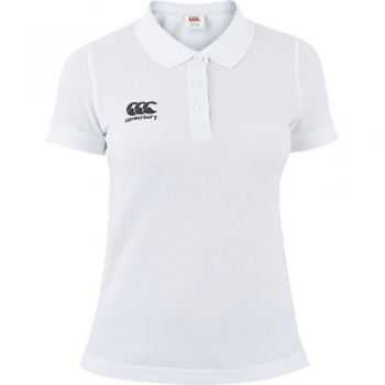 Canterbury Womens/Ladies Waimak CCC Logo Polycotton Polo Shirt 12 - Chest 36' (92cm)