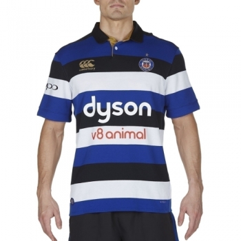 Canterbury Mens Bath Vapodri Short Sleeve Home Clas Rugby Jersey Top S - Chest 37-39' (94-99cm)