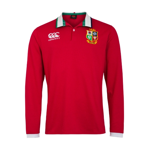 British & Irish Lions Mens Long Sleeve Classic Jersey Top 3XL- Chest 49-51' (124.5-129.5cm)