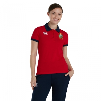 British & Irish Lions Womens Home Nations Casual Polo Shirt UK 10- Bust 34', (87cm)