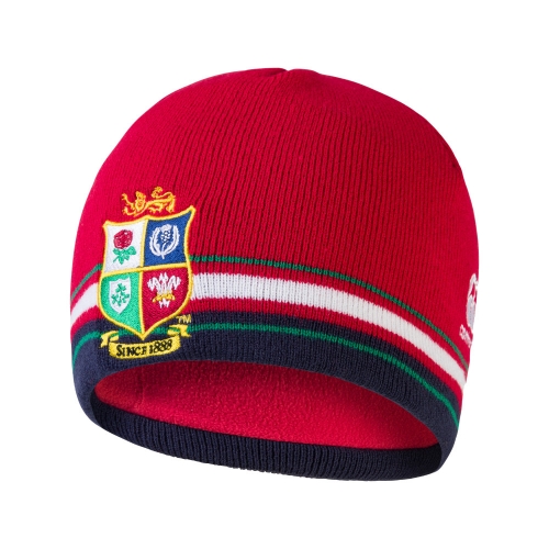 British & Irish Lions Mens Acrylic Fleece Jacket Beanie One Size