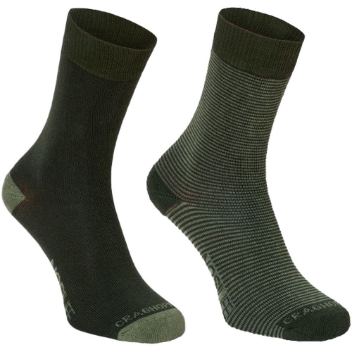 Craghoppers Mens NosiLife Anti Bacterial Trekking Twin Sock Pack UK Size 6-8