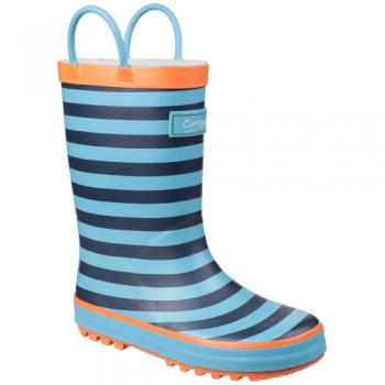 Cotswold Boys & Girls Captain Stripy Light Welly Wellington Boots UK Size 10.5 (EU 28.5, US 11.5)