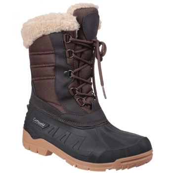 Cotswold Womens Coset Waterproof Fleece Lined Snow Boots UK Size 4 (EU 37)